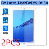 2PCS Tempered Glass for Huawei Mediapad M5 Lite 8" 8.0 JDN2-L09 W09 Screen Protector Tablet Screen Protector for Huawei M5 Lite 1