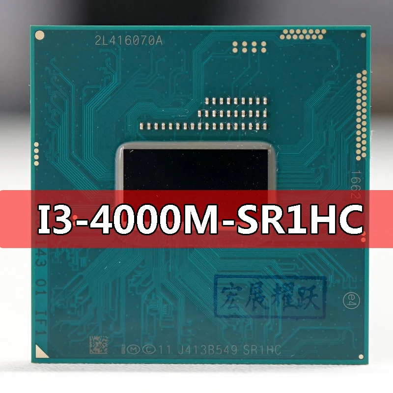 Intel Core SR1HC  i3-4000M  Processor i3 4000M notebook Laptop CPU Socket G3 rPGA946B  Suitable for HM86/HM87 chipset laptop