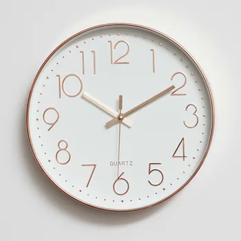 

Home Wall Clock Living Room Concise Modern Mute Silent Quartz Clock Originality Northern Europe Round Clocks Watches