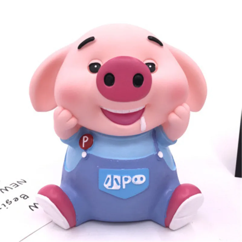 ZZW037-L-pig4 Несколько моделей Копилка ПВХ анти-капля материал Копилка детская монетная пластиковая Копилка Креативные украшения - Цвет: ZZW037-L-pig4