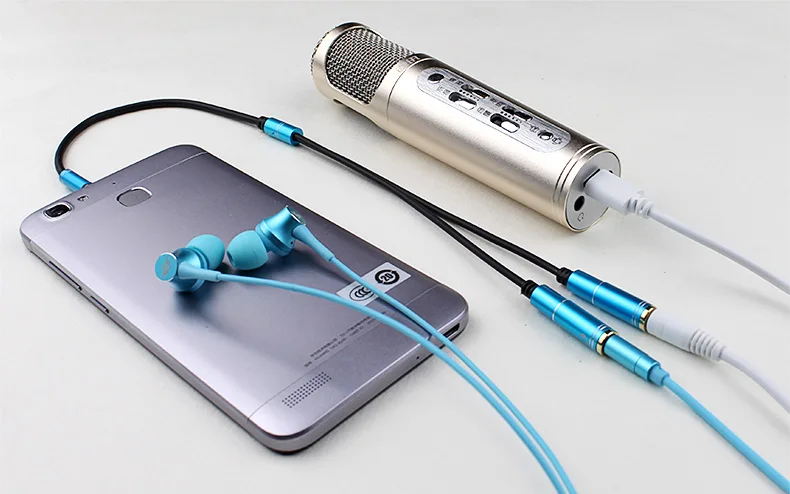 3 5mm Mic Headphone Splitter Audio Cable 3 5mm splitte Aux Cable Cord for Computer Microphone Cellphone splitter for headphones