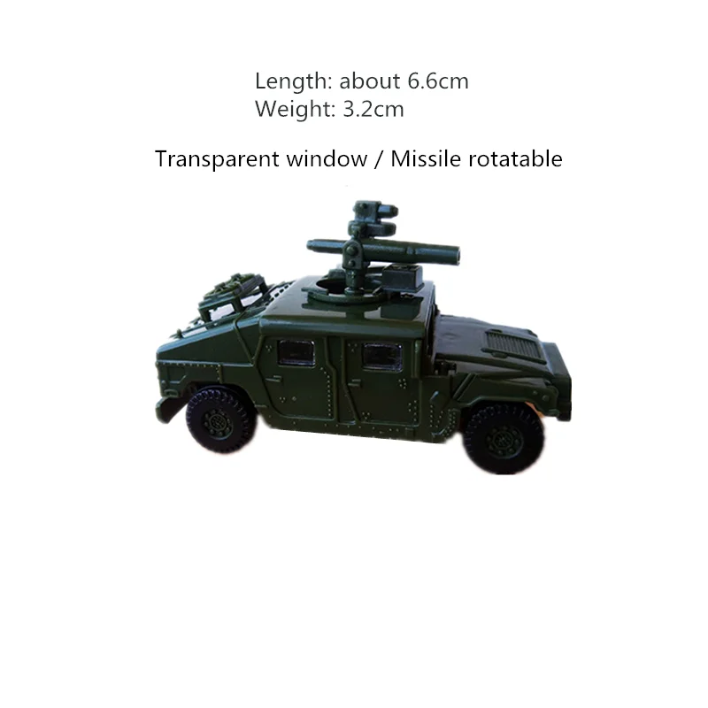 Лидер продаж 4 шт./компл. 4D Сборная модель военного автомобиля Hummer Truck без клея в