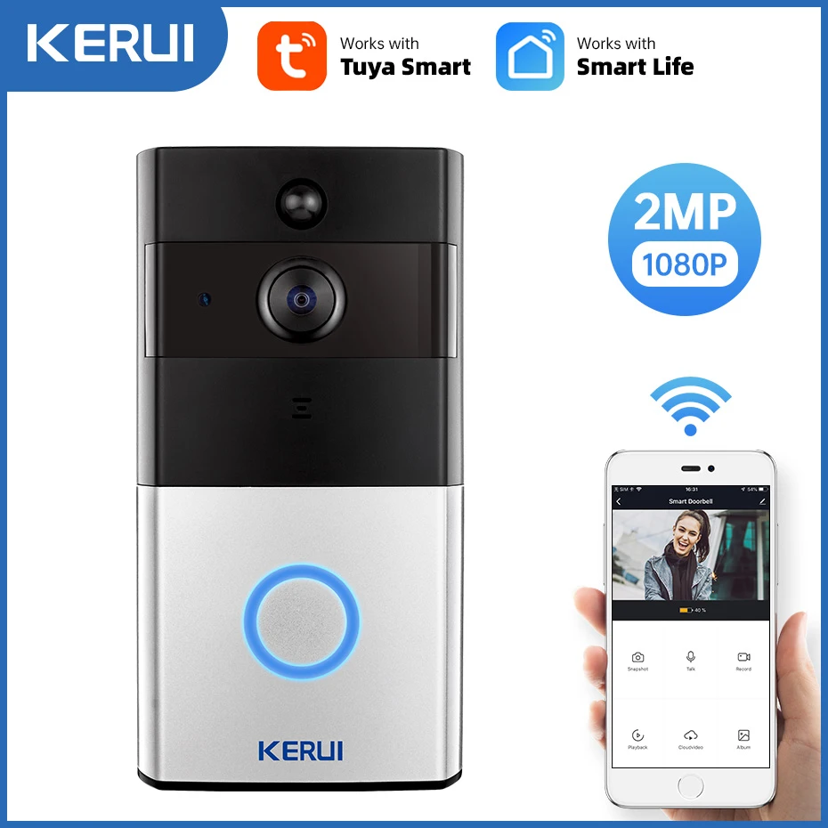 PIR Motion Detection App Control for iOS and Android Night Vision Video Doorbell GEREE WiFi Smart Wireless Doorbell 720P HD Security Home Camera Real-Time Video and Two-Way Talk PIR Motion Detection App Control for iOS and Android Night Vision Video Doorbell GEREE WiFi Smart Wireless Doorbell 720P HD Security Home Camera Real-Time Video and Two-Way Talk