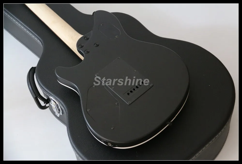 Новая Вольфганг Электрогитара Y-P3 FR мост матовый черный отделка Зебра Humbuckers комплектующие черного цвета