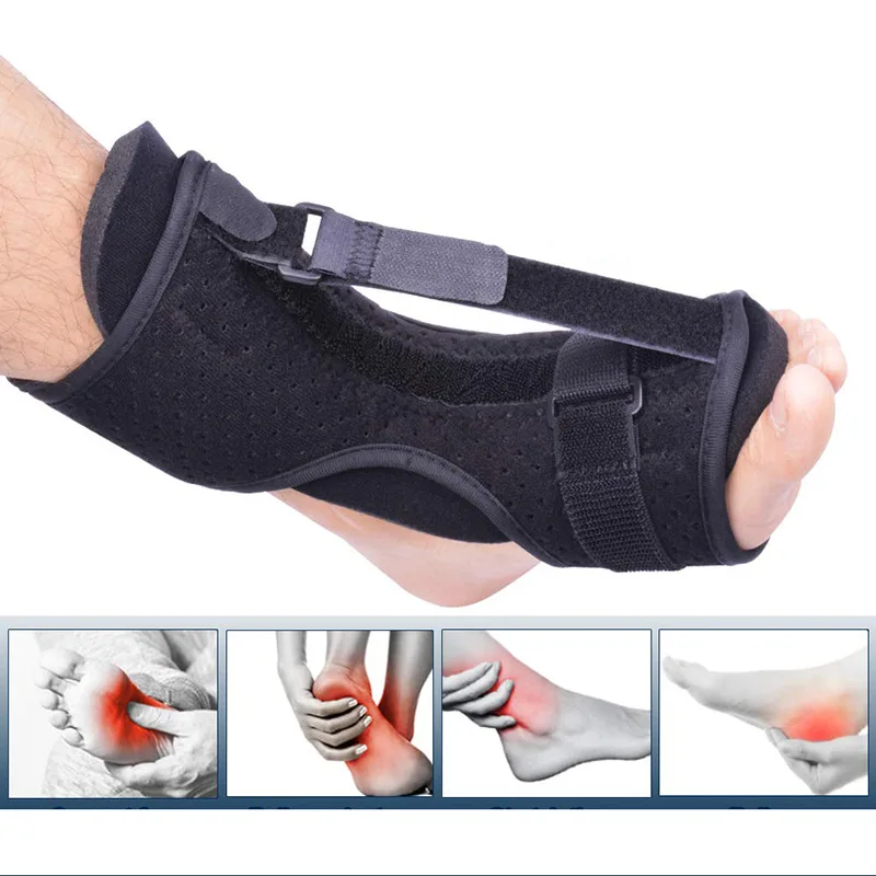 

Adjustable Plantar Fasciitis Night Foot Splint Drop Orthotic Brace Elastic Dorsal Night Splint