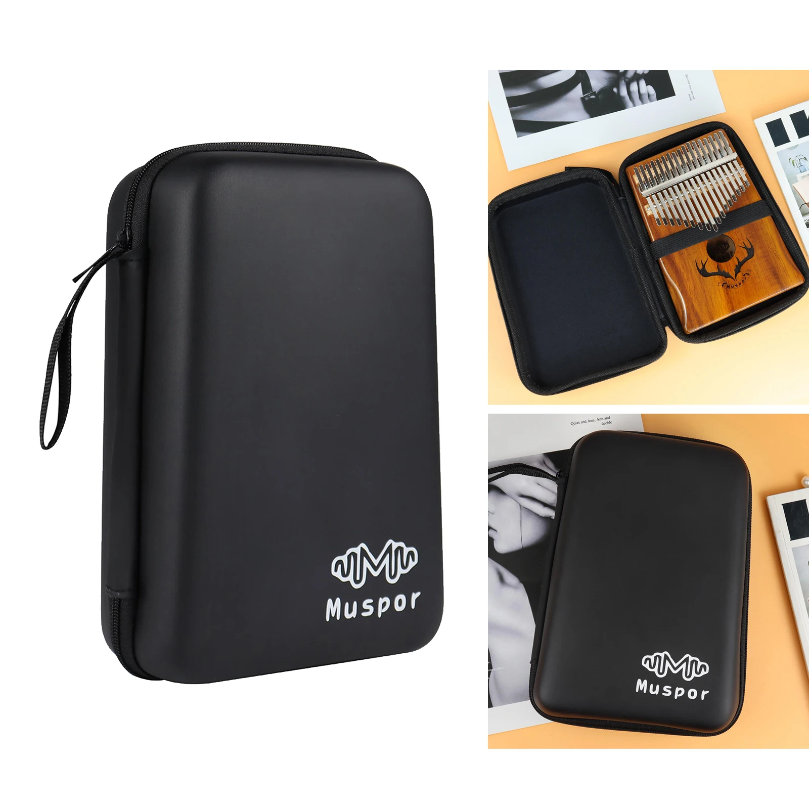 Portable Kalimba Storage Bag for 10/17/21-Keys Percussion Thumb Piano Gig Bag Birthday Present for Kids Adult Beginners