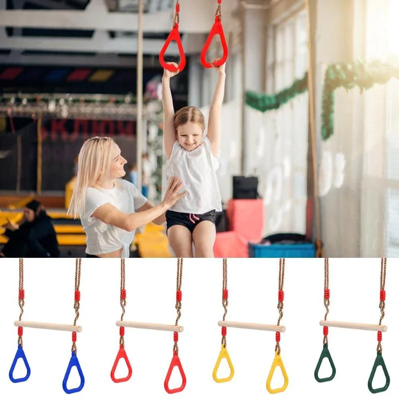 Kids Fitness Toys Adults Children Rings Swing Playground Flying Gym Rings Swing Flying Pull Up Sports Outdoor Indoor Gym swing toy outdoor play equipment