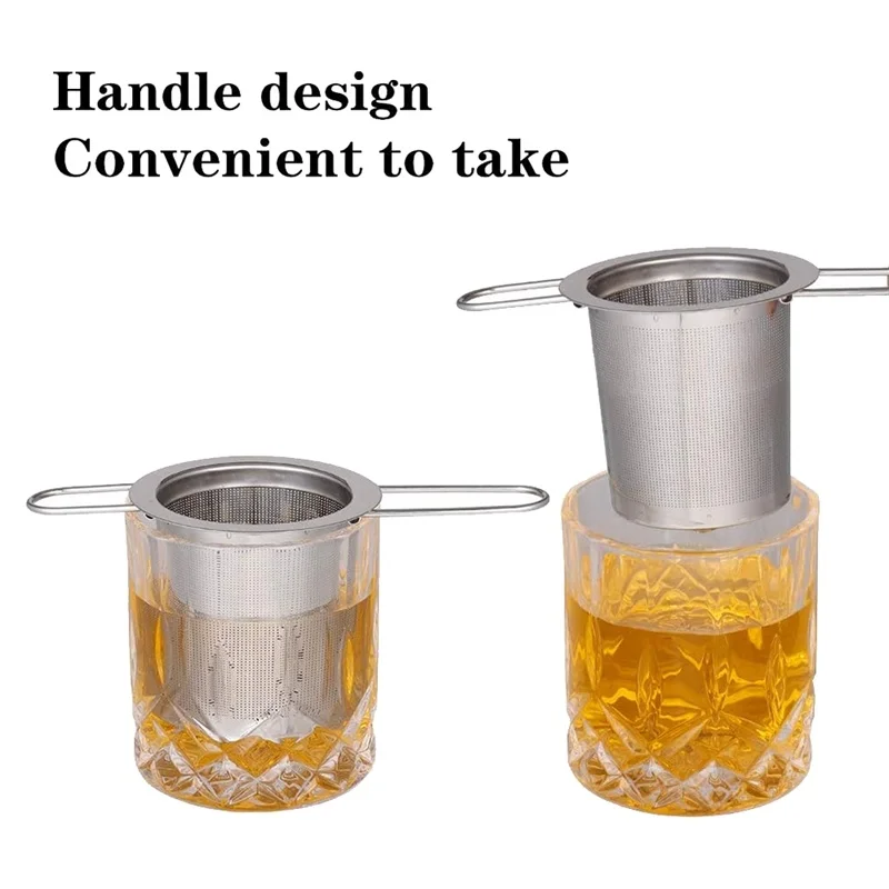 Long Handle Tea Infuser Basket Stainless Steel Mesh Loose Leaf Strainer Filter For Teapot Accessories