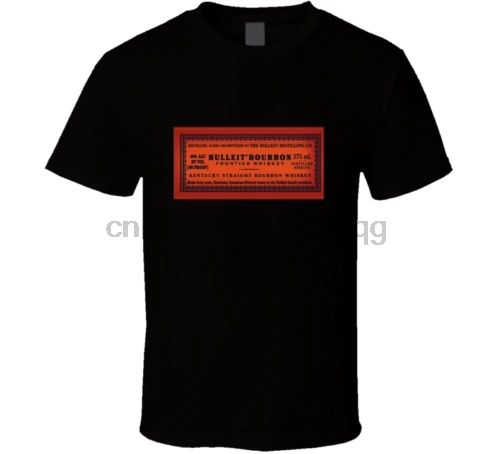 New Best Sale Bulleit Bourbon Label Black Tee T Shirt Cool Casual pride t shirt men Unisex Fashion tshirt free shipping | Мужская одежда