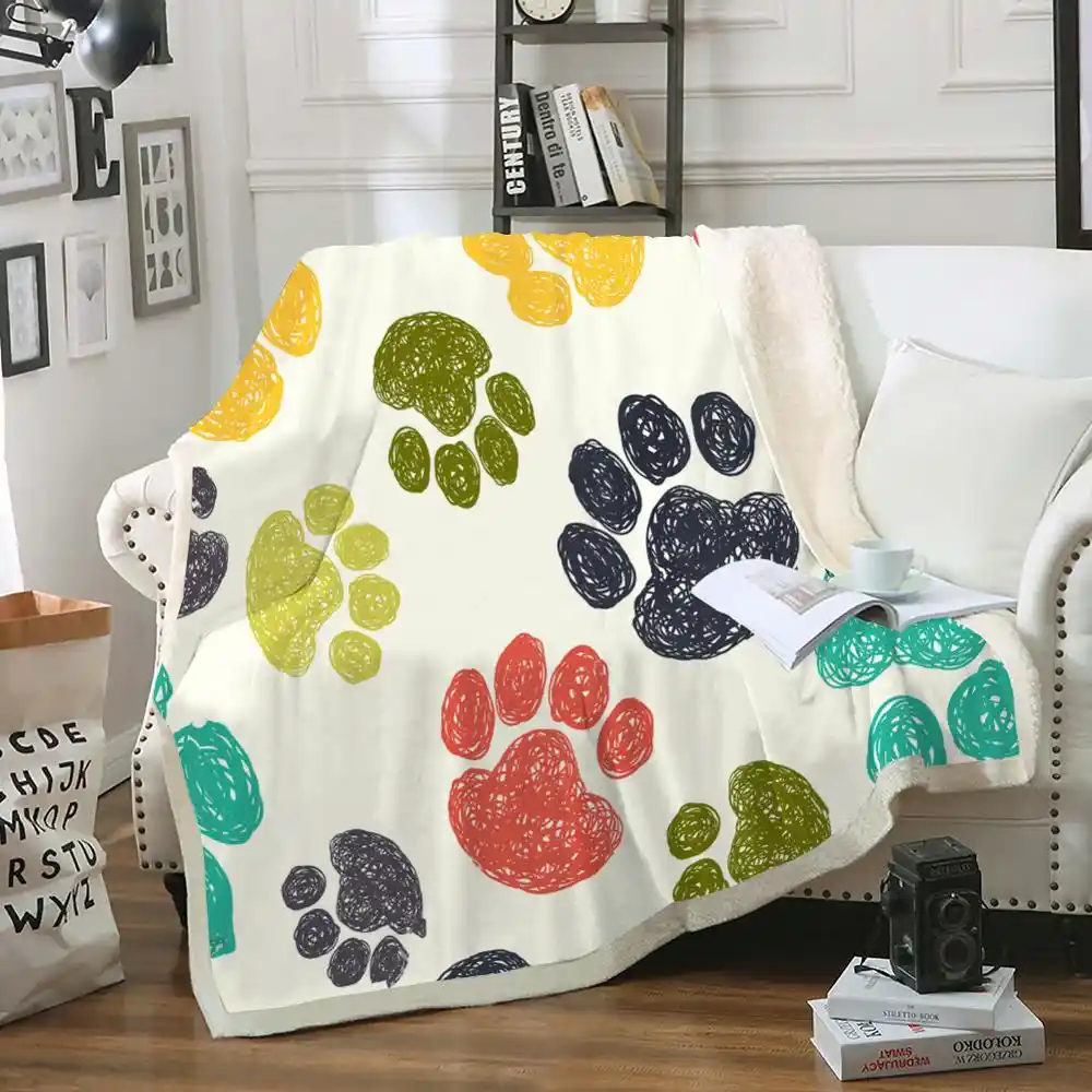 Paw throw blanket Clearance
