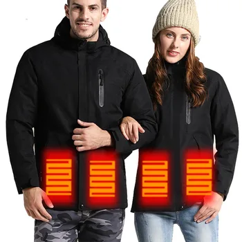 

Ski Jacket Men Women Winter Warm Smart USB Heating Jacket Outdoor Waterproof Windbreaker Camping Climbing Trekking Hiking Jacket