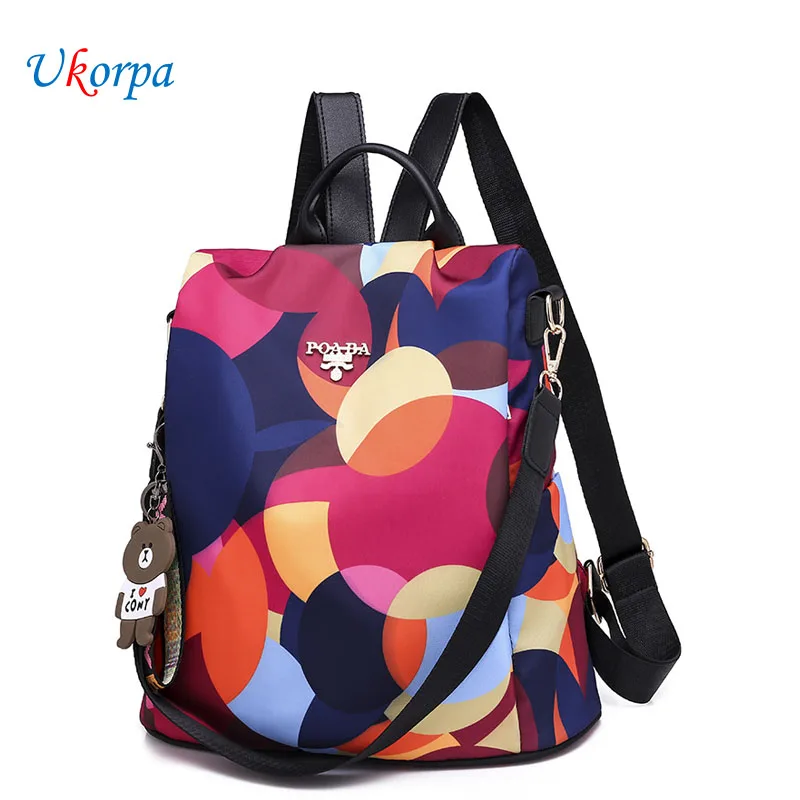 Модный рюкзак сумка Mochila Feminina водонепроницаемый ткань Оксфорд женский