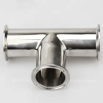

Free shipping 1.5'' 19mm Sanitary Tri Clamp 3 Way Tee 304 Stainless Steel Sanitary Ferrule Tee Connector Pipe Fitting 1.5" Tri