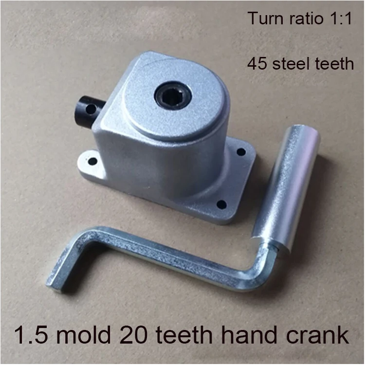 Right Angle Gearbox Small Steering 90 Degree Bevel Gear Ratio 1:1