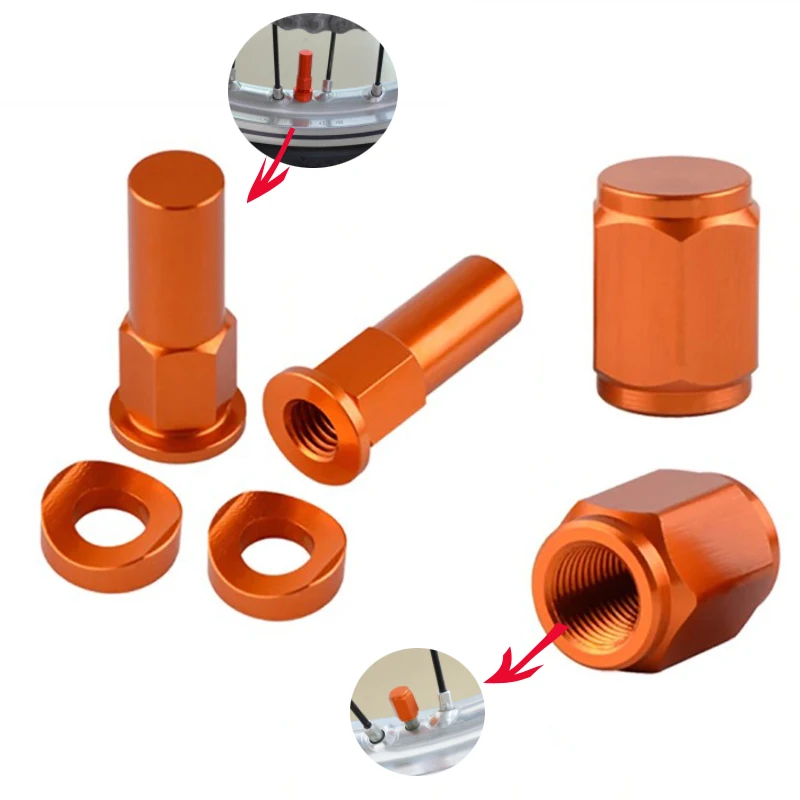 Dirt Bike Rim Lock Nuts Bolts Spacer Motocross Valve Cap For Yamaha YZ 125 250 250F 450F WR250R WR450R WR250F WR450F YZ125 YZ250