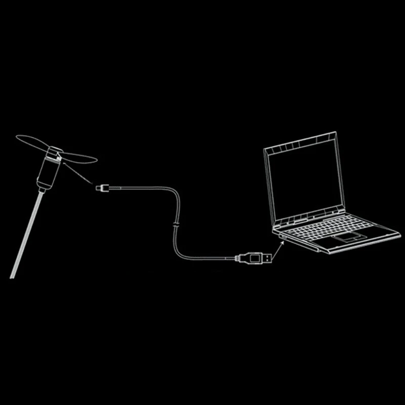 DIY Гибкие вентиляторы USB 2,0 красный светодиодный программируемый вентилятор сообщения для ПК ноутбука Зарядное устройство D08B
