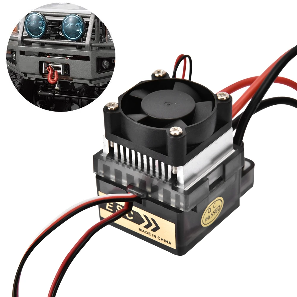 

320A Waterproof Brushed ESC Electric Speed Controller With Fan High Frequency Drive System For RC Model Car Boat Accessory