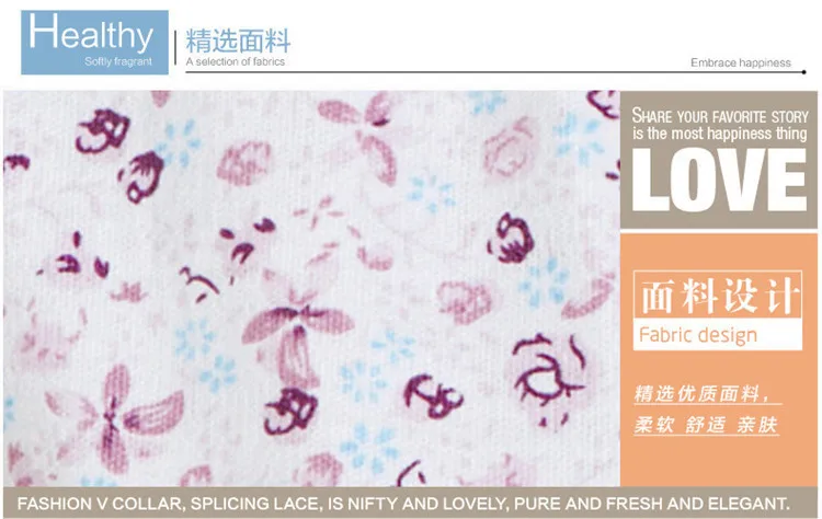 Spring And Autumn Cotton Cardigan Middle-aged Five Leaves Flower WOMEN'S Pajamas Casual Long Sleeve Fold-down Collar Mom Homewea