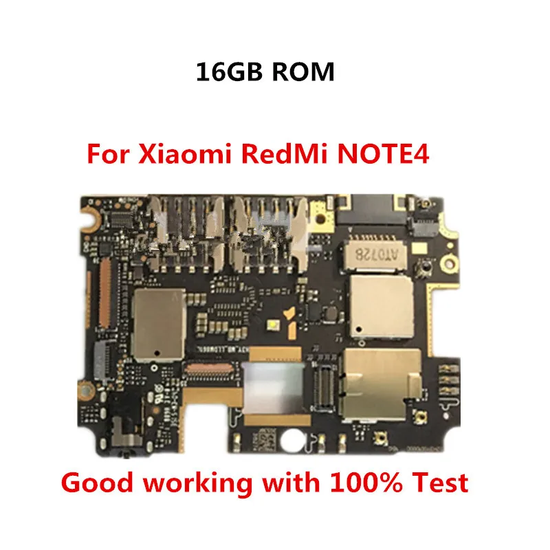 

16GB Mobile Electronic panel mainboard Motherboard unlocked with chips Circuits For Xiaomi RedMi hongmi NOTE4 NOTE 4
