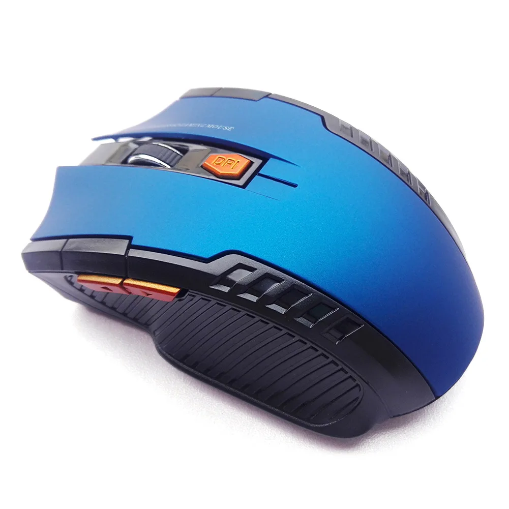 Мыши для ПК, Игровые ноутбуки, компьютерная мышь, геймерская профессиональная 2,4 ГГц Беспроводная оптическая игровая мышь, беспроводные мыши - Цвет: Синий