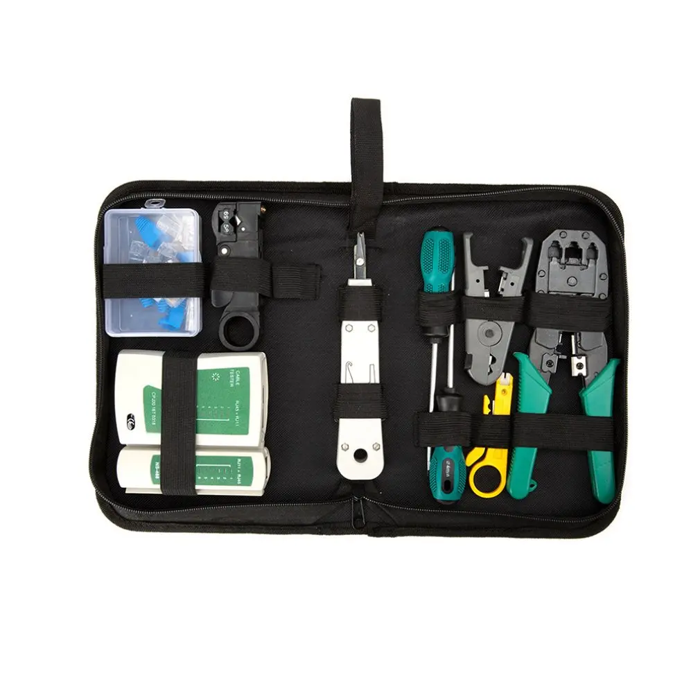 

Hardware Tool Set Network Cable Combination Installation Network Kit Cable Clamp Combination Set Luxury Version