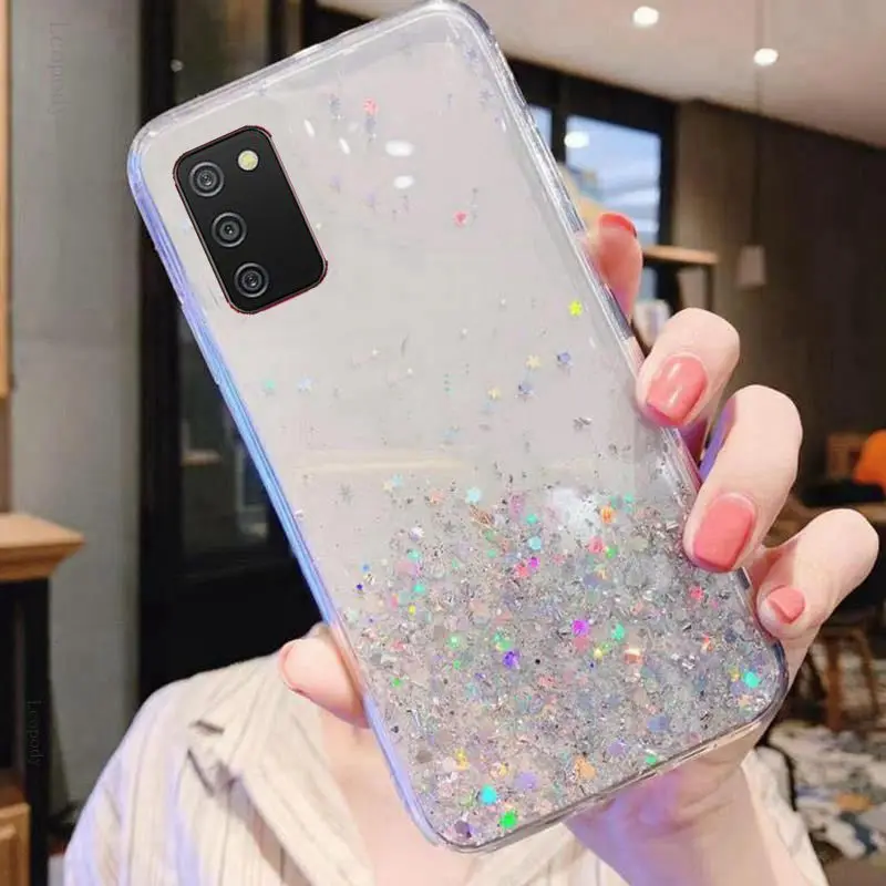 الفاخرة بلينغ بريق الهاتف حالة لسامسونج غالاكسي A0...