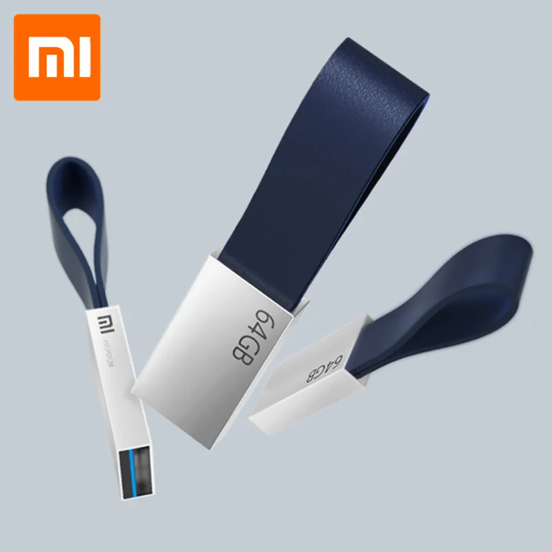 Xiaomi Mijia U диск 64 Гб USB 3,0 Высокоскоростная передача металлический корпус Компактный размер переносной ремешок дизайн