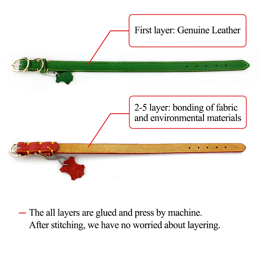 dog genuine leather collar (1)