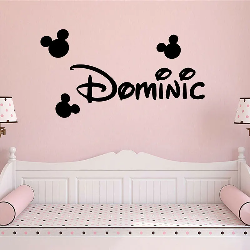 Minnie Mouse Wall Stickers Vinyl Decals Kids Girls Nursery Baby Room Decoration