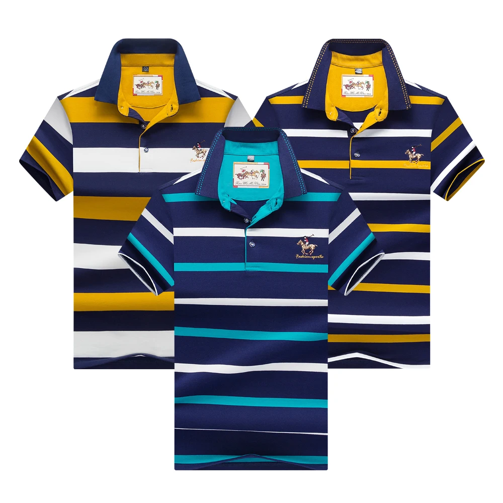 8091LY8090Y Hollirtiger 3 шт. розничная polo homme de marque модная одежда по индивидуальному заказу, шаровары удобные стрейч Для мужчин рубашка поло HOMBRE в полоску модные футболки-поло Для мужчин - Цвет: 8091LY8090Y