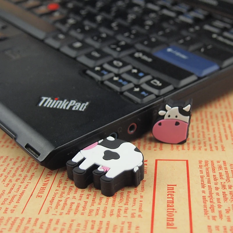 USB флеш накопитель в форме коровы 4 ГБ 8 16 32 64 ГБ|USB флэш-накопители| |