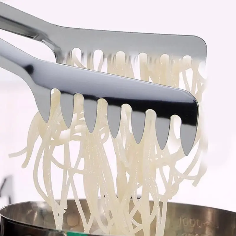 Нержавеющая сталь спагетти лапши щипцы паста еда гребень клип западный ресторан кухонные инструменты