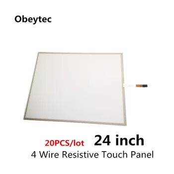 

TS240A4K01*20PCS 24 inch 4 wire resistive touch Panels, AA 516*322mm, OA 546.352mm, Panel ONLY