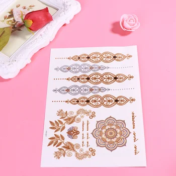 

5 Sheets Creative Pattern Body Stickers Tattoo Pastes Disposable Tattoo Decals for Wrist Ankle Arm
