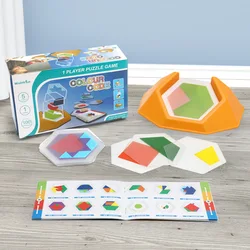 Pré escolar habilidades lógica jigsaws código de cor presente do animal estimação figura cognição seguro brinquedo educativo do jardim de infância para crianças pensamento espacial
