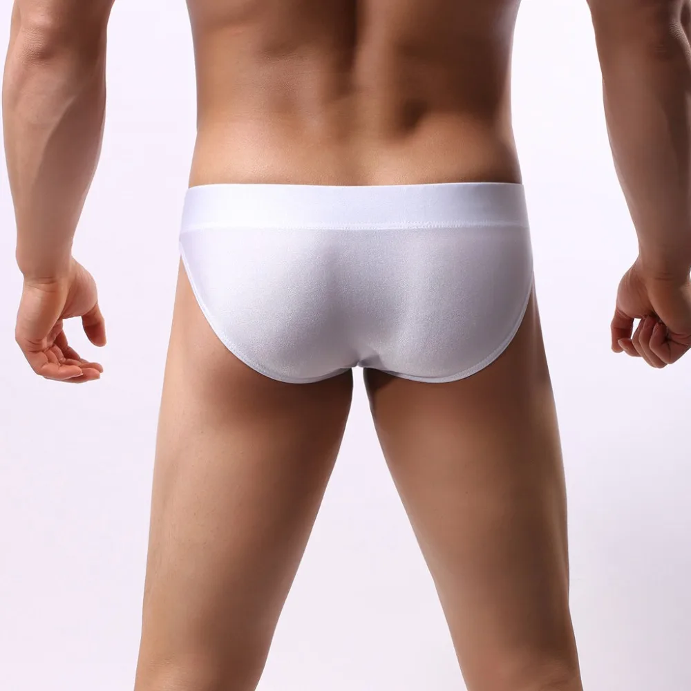 Men's Briefs Swim Trunks Underpants Low-Waisted Pure Color Swimming Briefs Underwear Sexy Knickers Male Panties Slip Homme #3D23 (11)