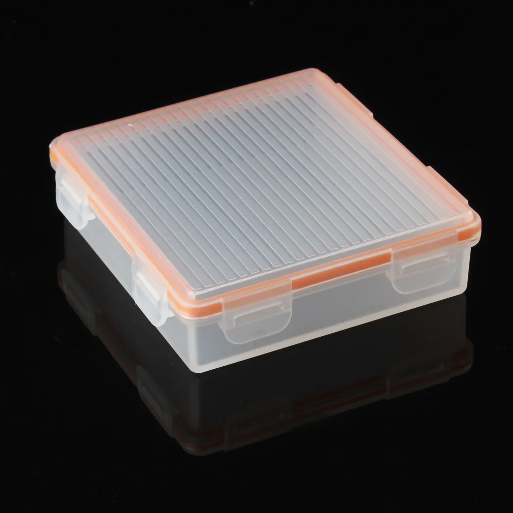 Transparent Storage Box Portable Hard Plastic Case Holder with a Hook  Batteries Storage CaseFit for 4 x 18650 Batteries