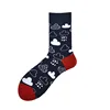 Nouveauté Skateboard avocat Flamingo dessin animé Streetwear Kawaii court coton chaussettes heureux femmes hommes hiver chaud drôle mignon chaussettes ► Photo 3/6