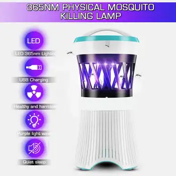 

2 Colors Mosquito killer LED USB Electric Mosquito killer Lamp Photocatalysis Mute Home LED Bug Zapper Insect Trap Radiationless