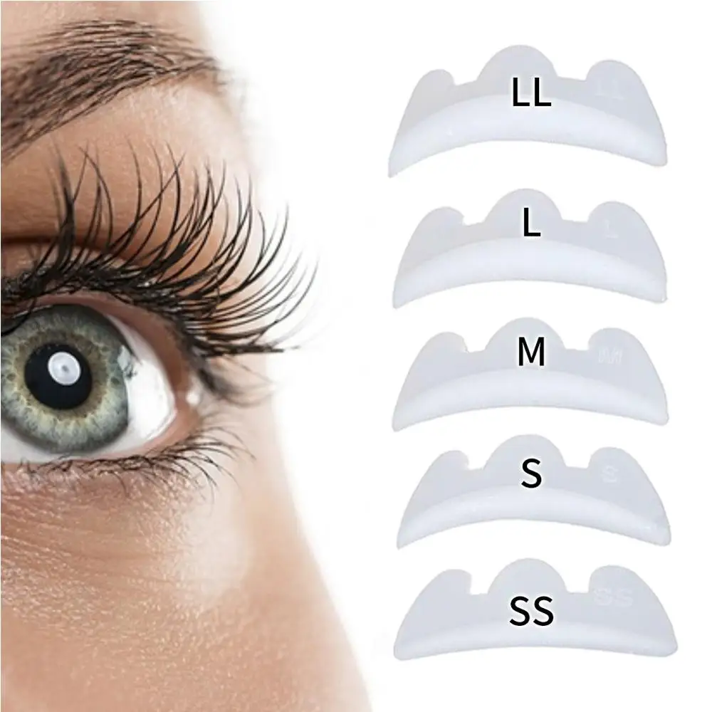 

Wholesale Price 50 Bags 5 pairs Recycling lash perm rods SS S M L LL silicone eyelash perm rods for lash lift tools