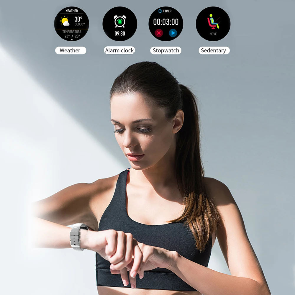 COLMI V23 Women Smart Watch Full Touch Fitness Tracker IP67 Waterproof Blood Pressure Smart Clock Men