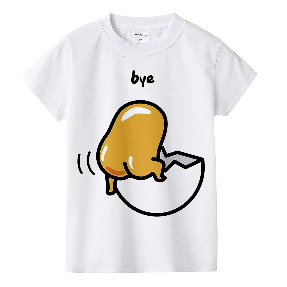 Kawaii/Детская футболка с изображением суши гудетамы ленивого яйца Детская футболка с забавным принтом Gudetama летняя футболка для маленьких мальчиков и девочек Милая одежда для малышей