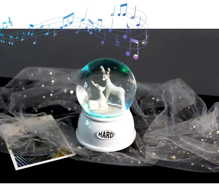 Музыкальная шкатулка для игрушек хрустальный шар музыкальная шкатулка поли-музыкальная шкатулка из полимерного материала Castle In The Sky Гарри Поттер Музыкальная шкатулка со снежинками; Рождественский подарок