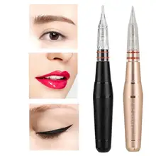 2 цвета IDM Анестезия Электрический Перманентный макияж машина профессиональная бровь губы татуировки микроблейдинг ручка Mute безопасный пистолет США штекер