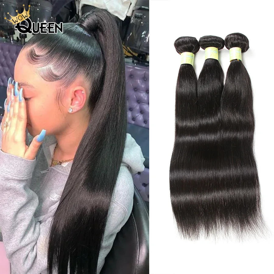 Прямые пряди 3 и 4 перуанские волосы Remy из 100% натуральных волос для наращивания 30
