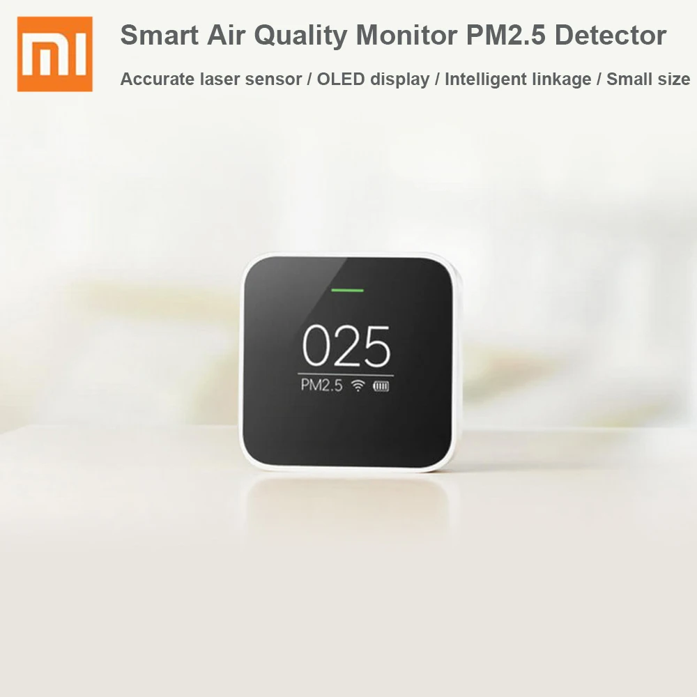 Xiao mi умный монитор качества воздуха Автоматизация mi jia PM2.5 датчик детектора для дома 2,4 ГГц Wifi использование с mi воздухоочистителем