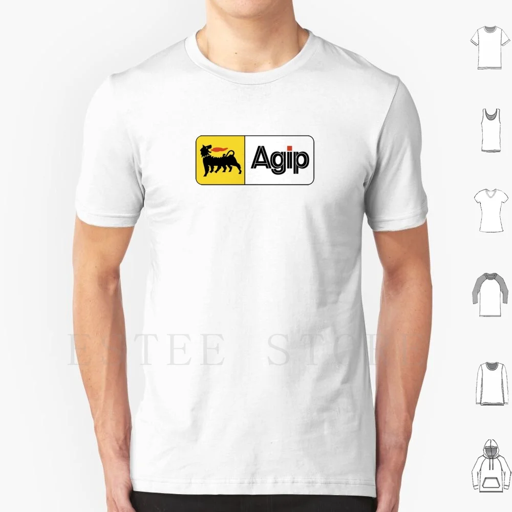 T-Shirt Agip Uomo Cotone 6Xl Agip Racing Abarth Race