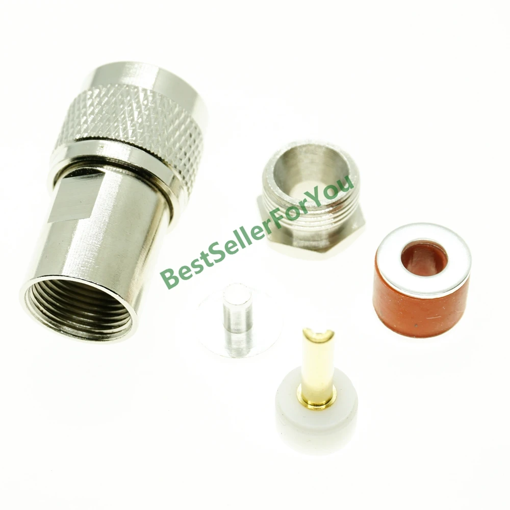 Coaxial Cable Connector coaxial cable connector rf connector cable connector coaxial connector UHF Clamp PL259 male Plug For LMR195 RG58 RG400 RG142 coaxial cable RF coax
