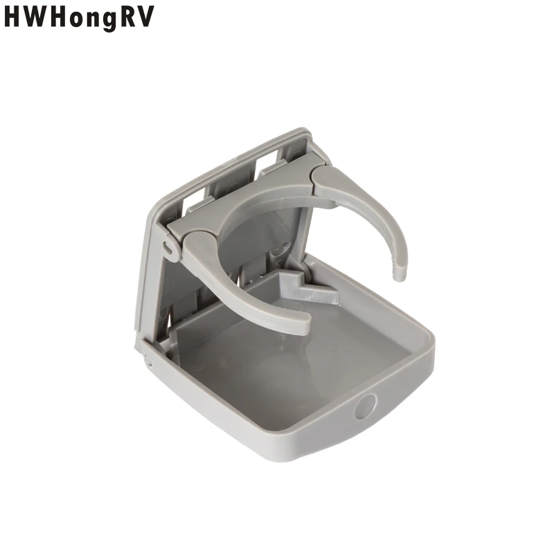 2 PCS Car Bottle Bracket With Adjustable Function Golf Cart Drink Holder Marine Nyron Rail Mount Cup Holder Yacht Grey Color