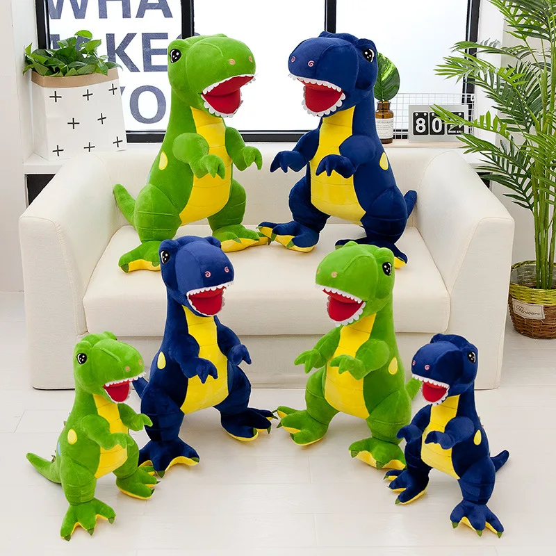 Стиль станция версия T-Rex плюшевая кукла подушка мягкая игрушка динозавр Кукла Детская мультяшная кукла